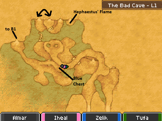 The Bad Cave L1 Map